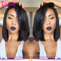 Novo Estilo Remy Indiano bob peruca Curto estilo bob cabelo humano peruca cheia do laço para as mulheres negras